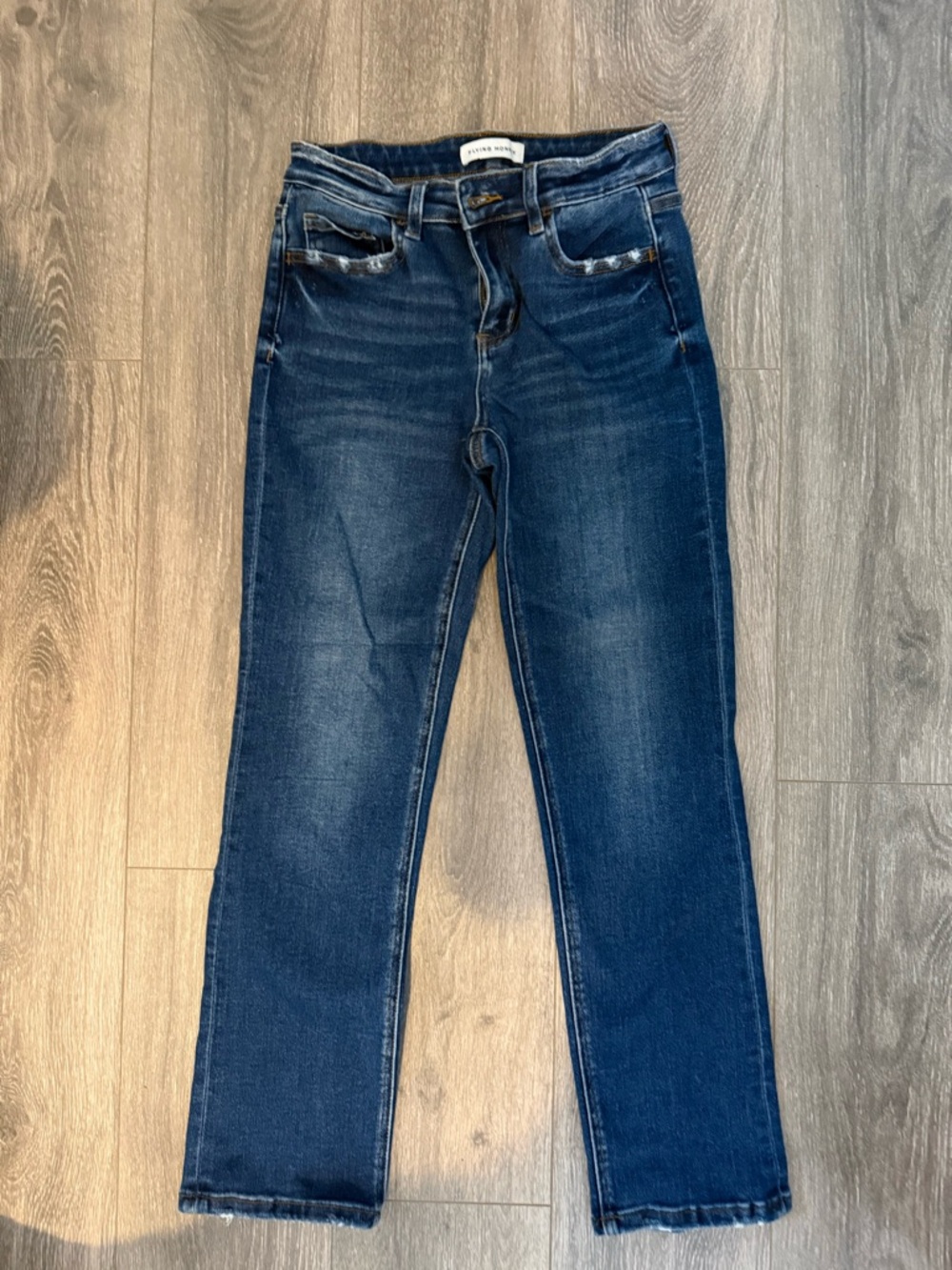 Flying Monkey Dark Blue Straight Leg Jeans